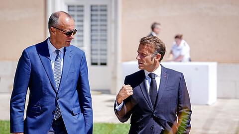 Beim deutsch-franz&ouml;sischen Ministerrat 2025 hatten Merz und Macron die FCAS-Entscheidung noch verschoben.