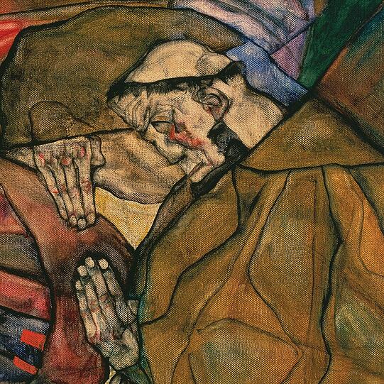 Kuttenbrunzer: Egon Schiele schuf im Jahr 1912 das Werk &bdquo;Agonie&ldquo;, dessen Ausschnitt hier für eine wenig respektvolle Bezeichnung für einen Ordensbruder herhalten muss. Mit &bdquo;Mönch&ldquo; übersetzen es die Buchautoren. Oder mit &bdquo;Monk&ldquo;.