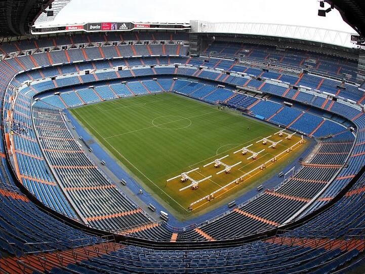 Im Bernabeu-Stadion in Madrid wird das Finale im südamerikanischen Copa Libertadores ausgetragen.
