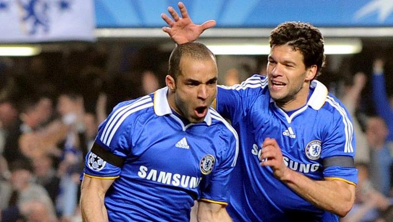 Ballack und Alex feiern Chelseas Einzug ins Halbfinale der Champions League. Ballack und Alex feiern Chelseas Einzug ins Halbfinale der Champions League.