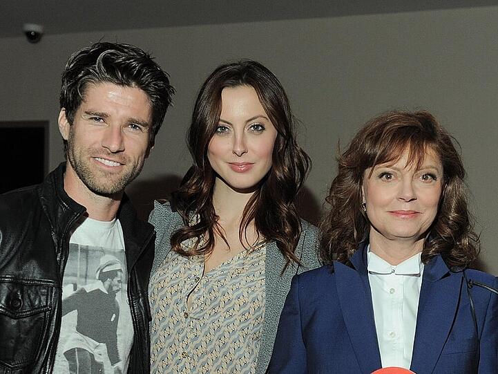 Freuen sich über Zuwachs: (v.l.n.r.) Kyle Martino, Eva Amurri und Susan Sarandon