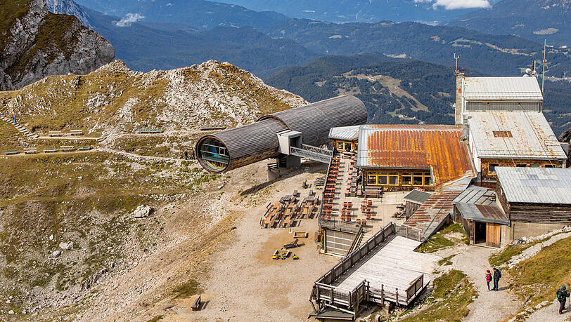 Die Bergstation der Karwendelbahn.