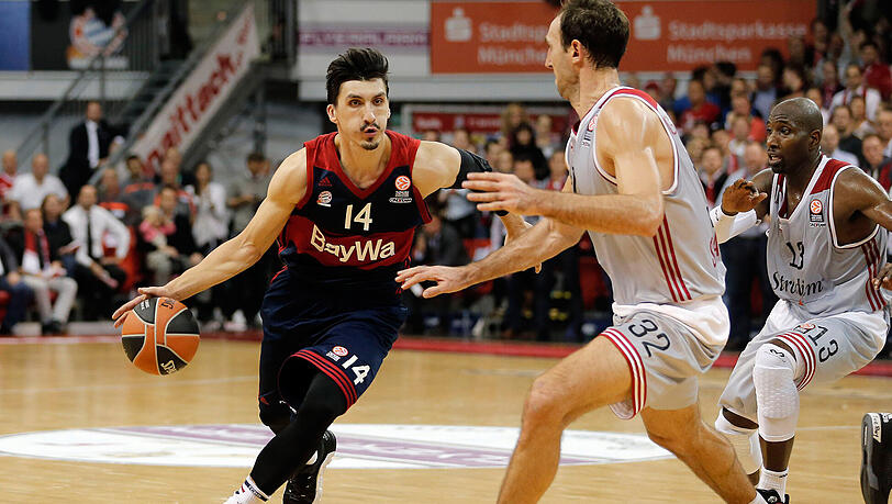Nihad Djedovic (l.) war Topscorer für die Basketballer vom FC Bayern gegen Straßburg Nihad Djedovic (l.) war Topscorer für die Basketballer vom FC Bayern gegen Straßburg