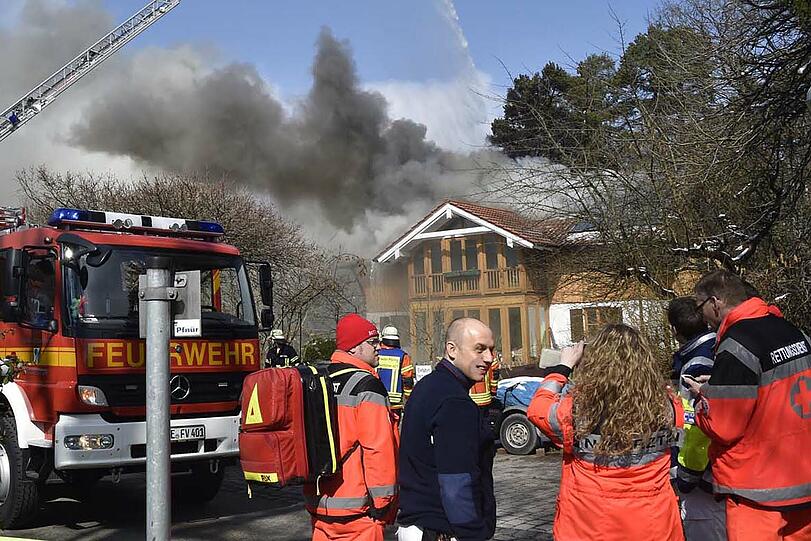 Am Mittwoch brannte in Baldham ein Wohnhaus komplett ab.
