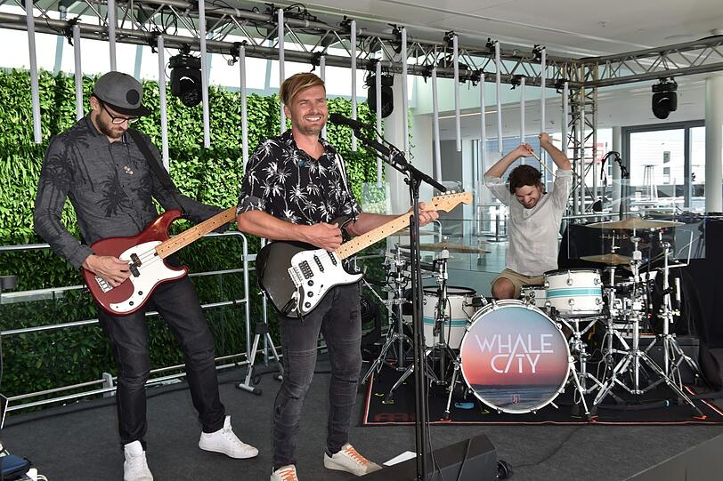 Ex-Bayern-Kicker Andreas Görlitz (M.) mit seiner Band Whale City