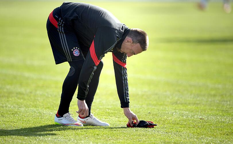 Vor dem Trip nach Donezk: Der FC Bayern beim Abschlusstraining.