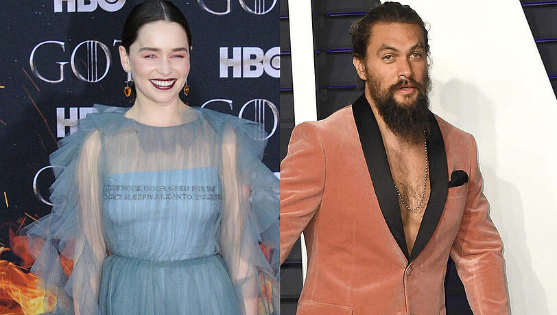 Emilia Clarke und Jason Momoa sind seit ihrer Zeit bei "Game of Thrones" eng befreundet Emilia Clarke und Jason Momoa sind seit ihrer Zeit bei "Game of Thrones" eng befreundet