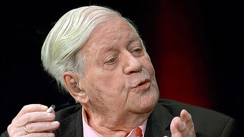 Nie um eine spitze Bemerkung verlegen: Altkanzler Helmut Schmidt.