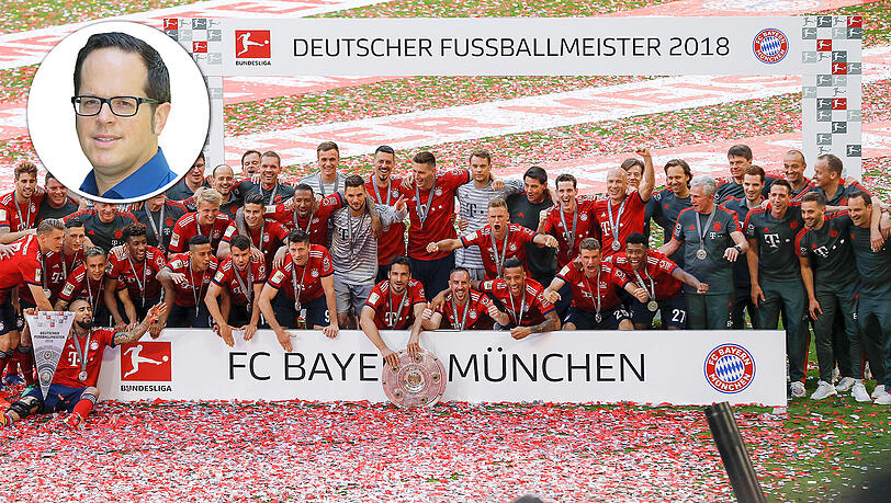 Die Stars des FC Bayern feiern ihren sechsten Meistertitel in Folge. Die Stars des FC Bayern feiern ihren sechsten Meistertitel in Folge.
