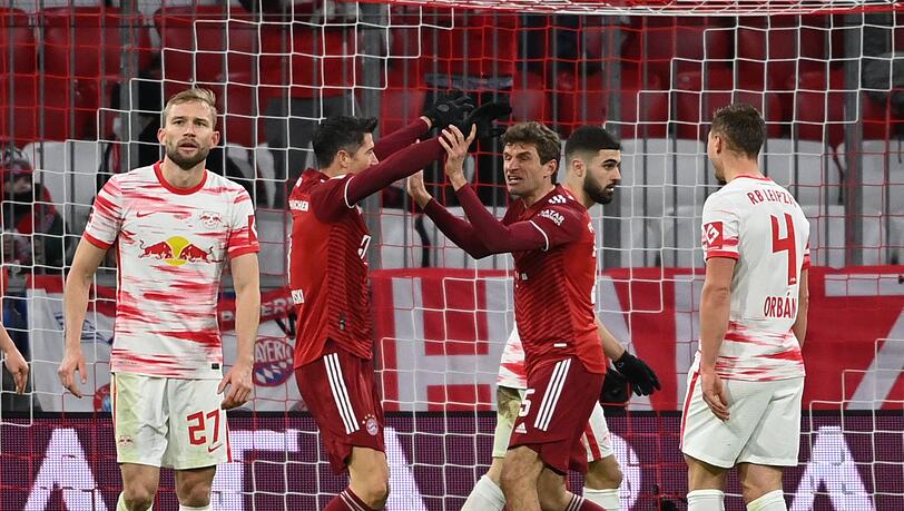 Die letzte Bundesligapartie gegen Leipzig im Februar 2022 gewannen die Münchner 3:2.