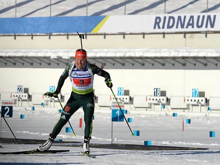 Laura Dahlmeier beim IBU-Cup in Ridnaun in Aktion.