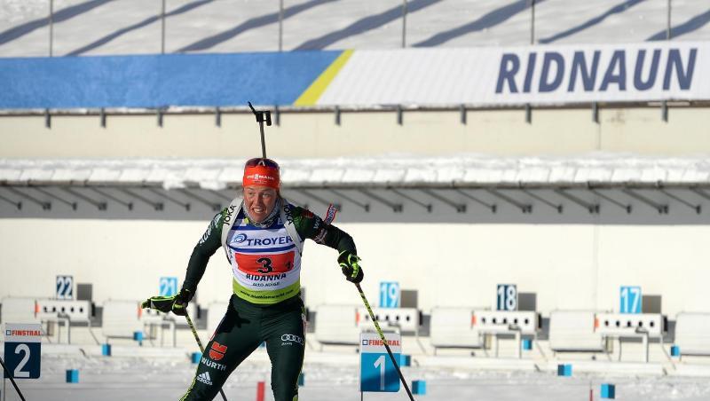 Laura Dahlmeier beim IBU-Cup in Ridnaun in Aktion. Laura Dahlmeier beim IBU-Cup in Ridnaun in Aktion.
