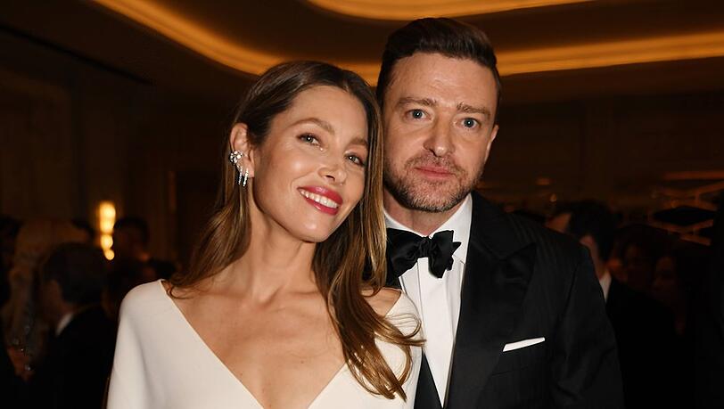 Justin Timberlake brachte Ehefrau Jessica Biel mit, die begeistert bei seinem Konzert mitfeierte.