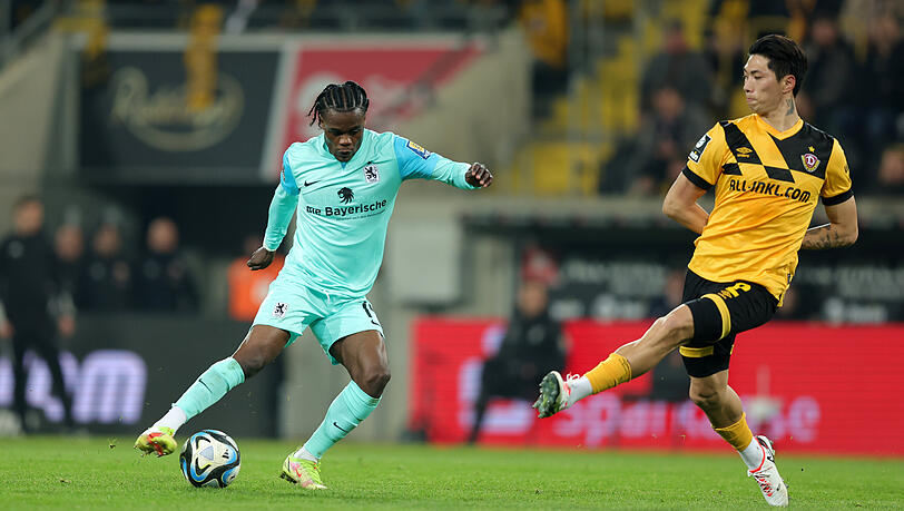 Erzielte das einzige Tor für den TSV 1860 gegen Dynamo Dresden: Abdenego Nankishi. Erzielte das einzige Tor für den TSV 1860 gegen Dynamo Dresden: Abdenego Nankishi.