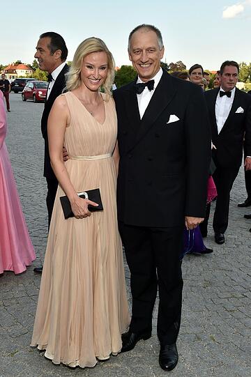 Am Samstag auf Schloss Nymphenburg: Prinz Wolfgang von Bayern mit Frau Tatiana von Bayern