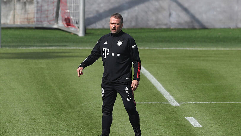 Bald im Trainingsanzug des DFB? (Noch)-Bayern-Trainer Hansi Flick.