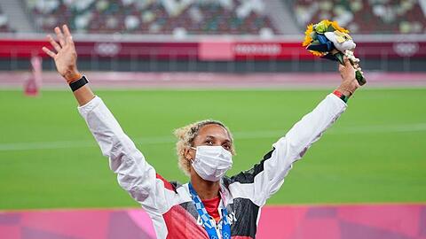 Konnte die Goldmedaille noch nicht ausgiebig feiern: Weitsprung-Olympiasiegerin Malaika Mihambo.