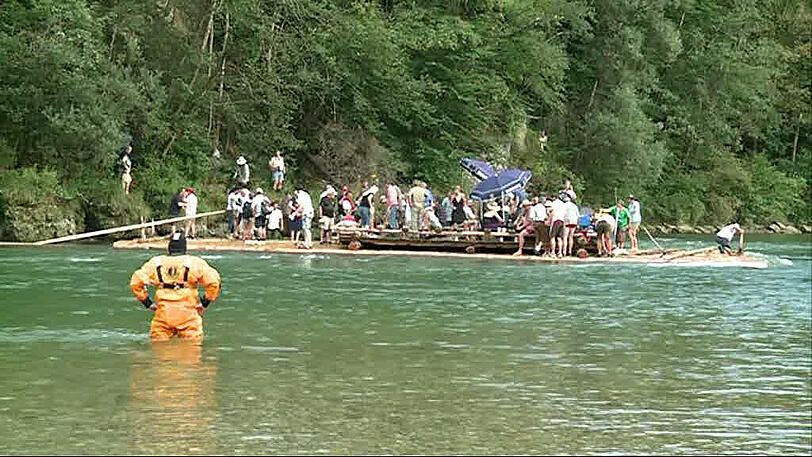 Rettung vom Isar-Floß: die Bilder