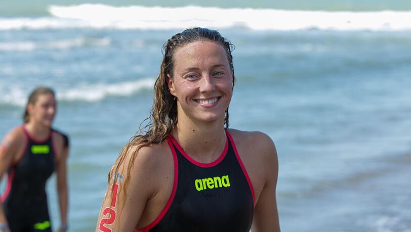 Freiwasser-Europameisterin Leonie Beck aus Deutschland.
