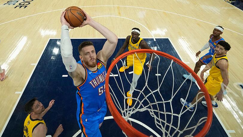 Isaiah Hartenstein hat im letzten Spiel der Saison Heimrecht mit den Oklahoma City Thunder.