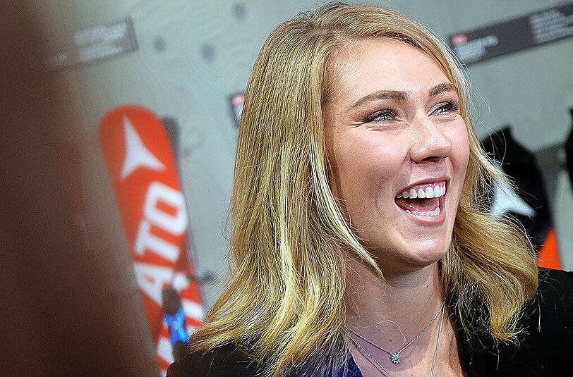 Slalom-Olympiasiegerin Mikaela Shiffrin (USA) in Bildern.