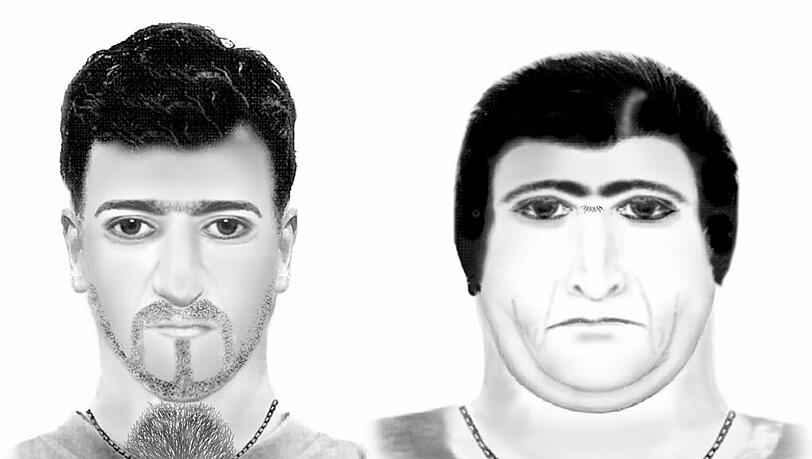 Mit diesen Phantombildern fahndet die Polizei nach den Sextätern. Mit diesen Phantombildern fahndet die Polizei nach den Sextätern.