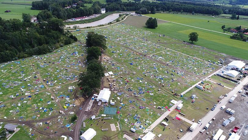 Unwetter-Chaos beim Chiemsee Summer 2017. Die Bilder.