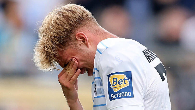 Löwen-Youngster Leandro Morgalla konnte seine Tränen nicht zurückhalten.