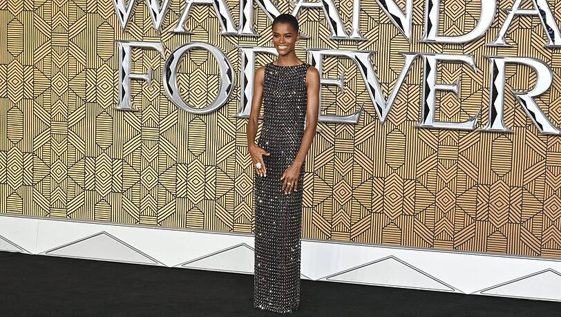 Letita Wright bei der Premiere von "Black Panther: Wakanda Forever" in London. Sie spielt auch in "Avengers: Doomsday" als Shuri mit.