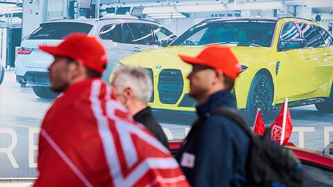 In M&uuml;nchen wurde bei BMW demonstriert.