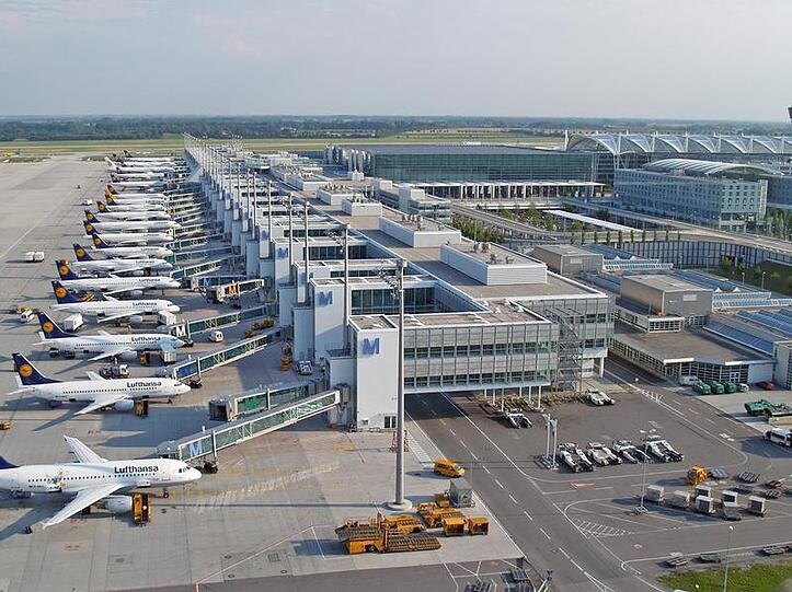 Das Terminal 2 des Münchner Flughafens. Hier kam es zu dem Zwischenfall.