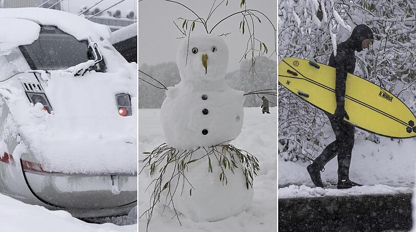 In München herrscht der Winter-Wahnsinn.