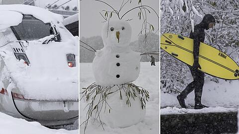 In München herrscht der Winter-Wahnsinn.
