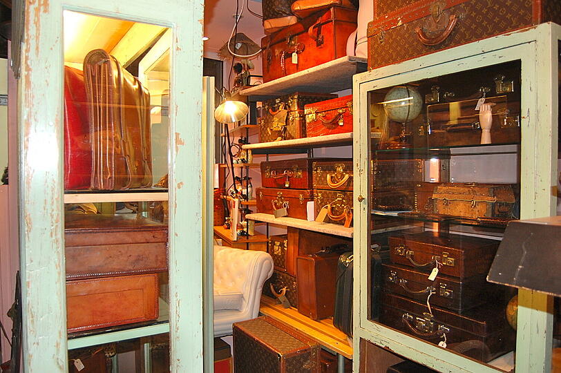 Die schönsten Münchner Second-Hand-Geschäfte: Hier: Sams & Son, Frauenhoferstraße 23, www.alte-koffer.de