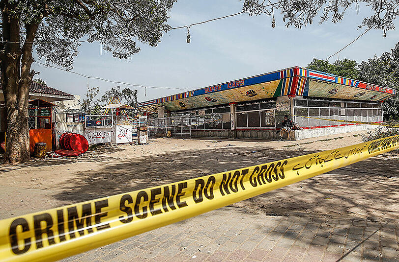 In diesem Park in Lahore starben durch den Anschlag 72 Menschen - darunter 35 Kinder.