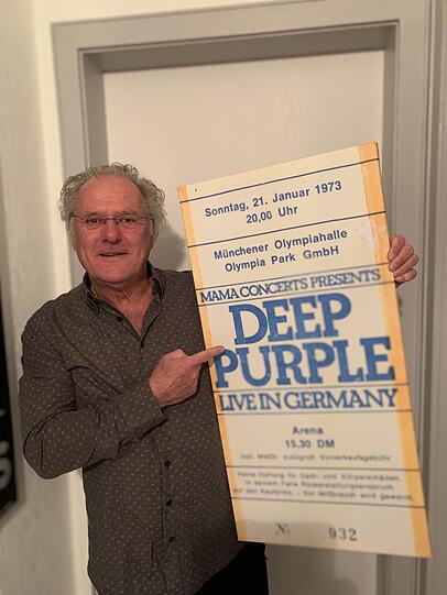 Herbi Hauke präsentiert parallel zur Queen- auch eine Deep-Purple-Ausstellung.