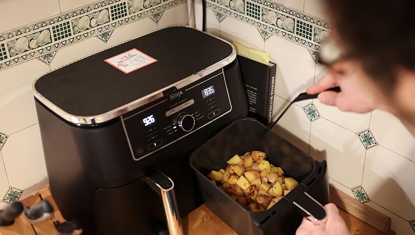 Ist der Korb bef&uuml;llt, kann der Airfryer gestartet werden.