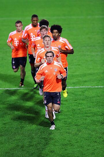 Letzter Tag in Doha: Regenerationstraining am Morgen.