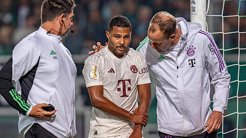 Musste nach vier Minuten schon wieder runter: Serge Gnabry.