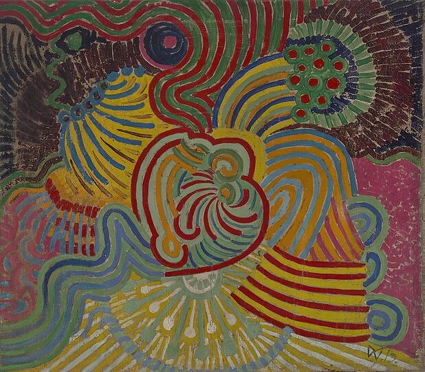 Wilhelm Morgners &bdquo;Ornamentale Kompositionen&ldquo; werden ab 10. M&auml;rz 2026 die Neueinrichtung des Blauen Reiter im Lenbachhaus bereichern.