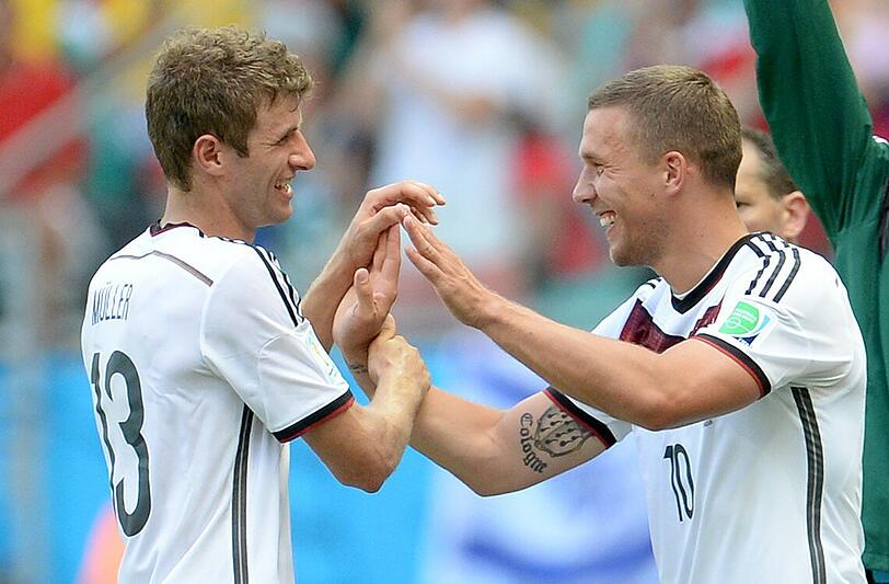 Lukas Podolski - Ohne Note - Nur ein  Kurzeinsatz ab Minute 82. Klose kam gar nicht zum Einsatz.