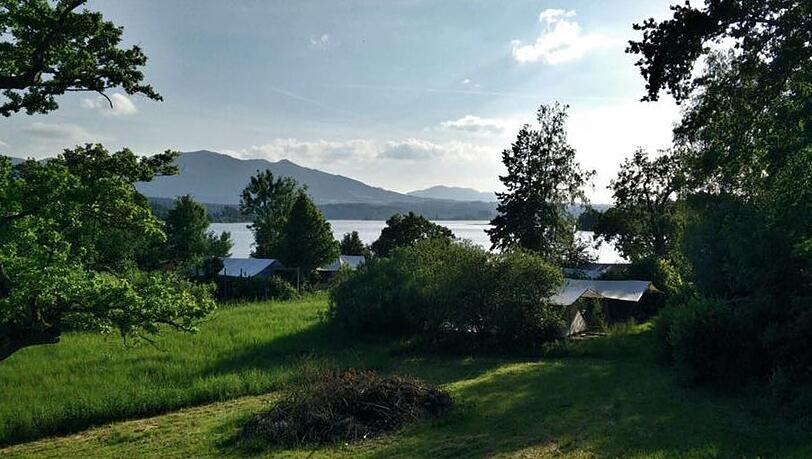 Morgenblick auf den See.