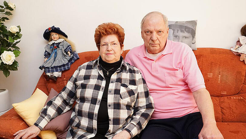 &bdquo;Ich kann nicht mehr gehen und nicht mehr stehen&ldquo;: Margot Montag (hier mit ihrem Mann Wilhelm) leidet sehr.