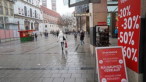 Räumungsverkauf - keine Seltenheit mehr in der Innenstadt.