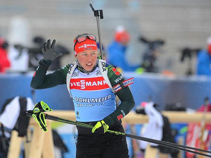 Skijägerin Laura Dahlmeier bestreitet im Sprint von Nove Mesto ihr erstes Weltcup-Rennen in diesem Winter.