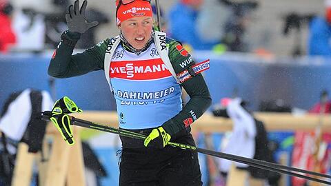Skijägerin Laura Dahlmeier bestreitet im Sprint von Nove Mesto ihr erstes Weltcup-Rennen in diesem Winter.