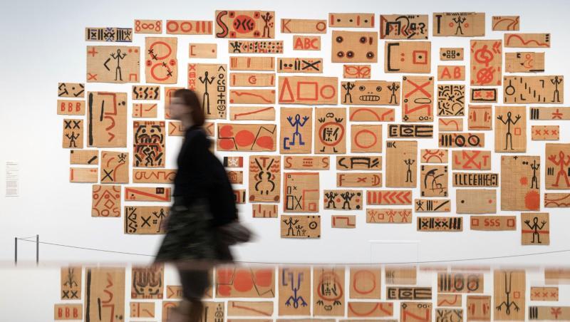 Blick in die Ausstellung "A. R. Penck "Ich aber komme aus Dresden (check it out man, check it out)"". Blick in die Ausstellung "A. R. Penck "Ich aber komme aus Dresden (check it out man, check it out)"".