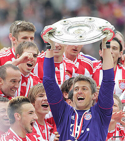 Erst beim FC Bayern konnte er die heiß ersehnte Schale endlich in den Händen halten.