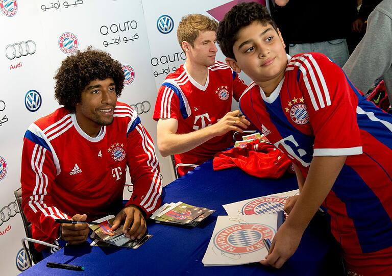 Bilder vom FC Bayern aus dem Trainingslager in Doha.