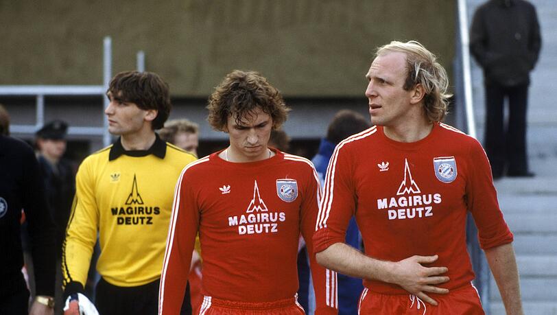Kam als junger Bursche zum FC Bayern: Klaus Augenthaler, hier mit Dieter Hoeneß. Kam als junger Bursche zum FC Bayern: Klaus Augenthaler, hier mit Dieter Hoeneß.